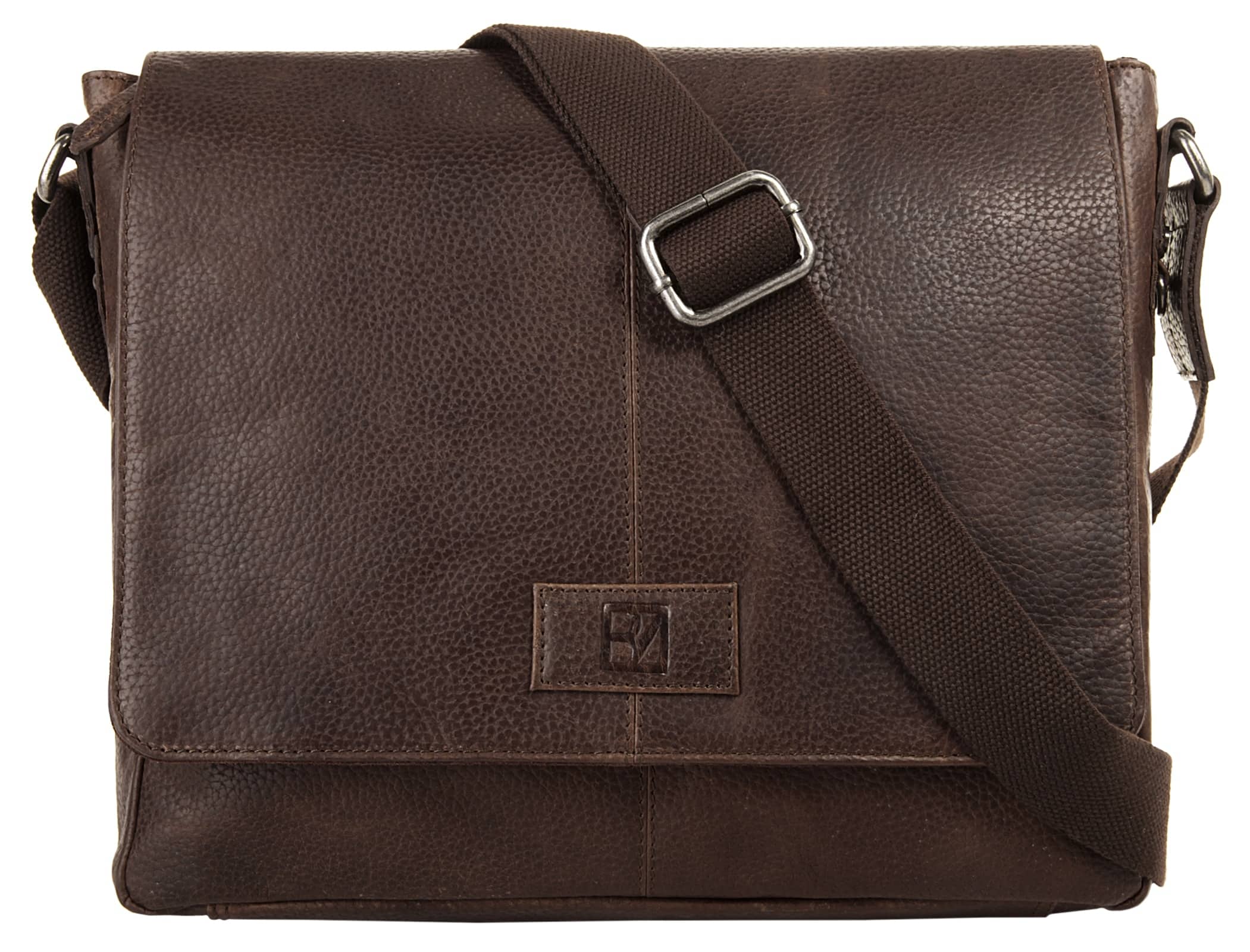 BODENSCHATZ Messenger Bag echt Leder