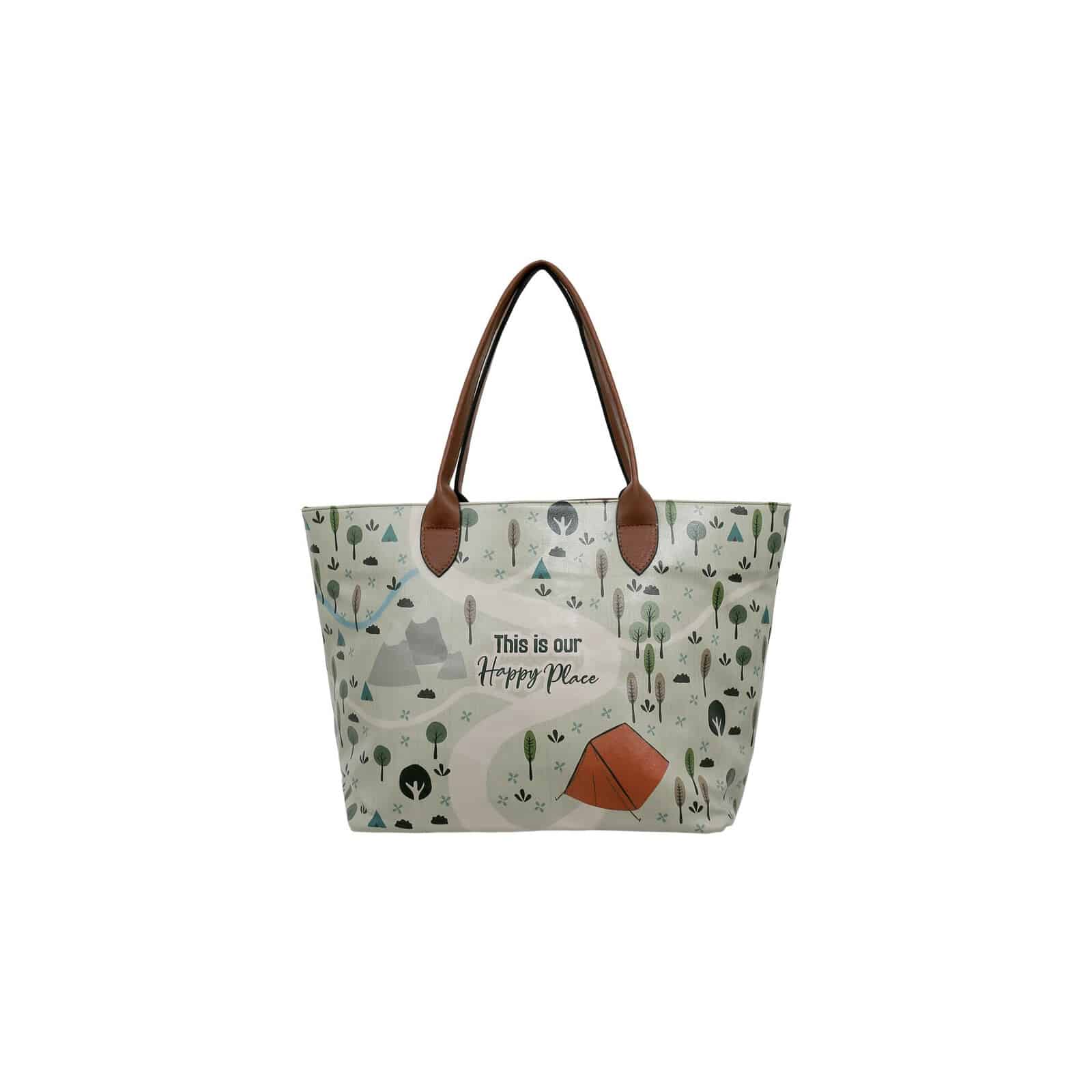 DOGO Weekender "Weekender Schultertaschen This Is Our Happy Place Damen" Handgefertigt