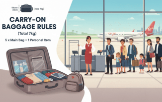 Handgepäck Virgin Australia