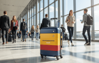 Hauptstadtkoffer Alex in der Reisezeit