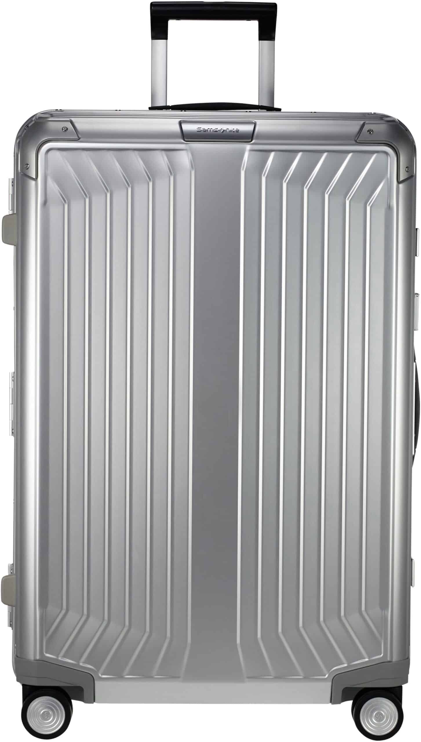 Samsonite Hartschalen-Trolley "LITE-BOX ALU" 91 l 4 Rollen Hartschalenkoffer Premium-Aluminium Großer-Koffer TSA-Zahlenschloss