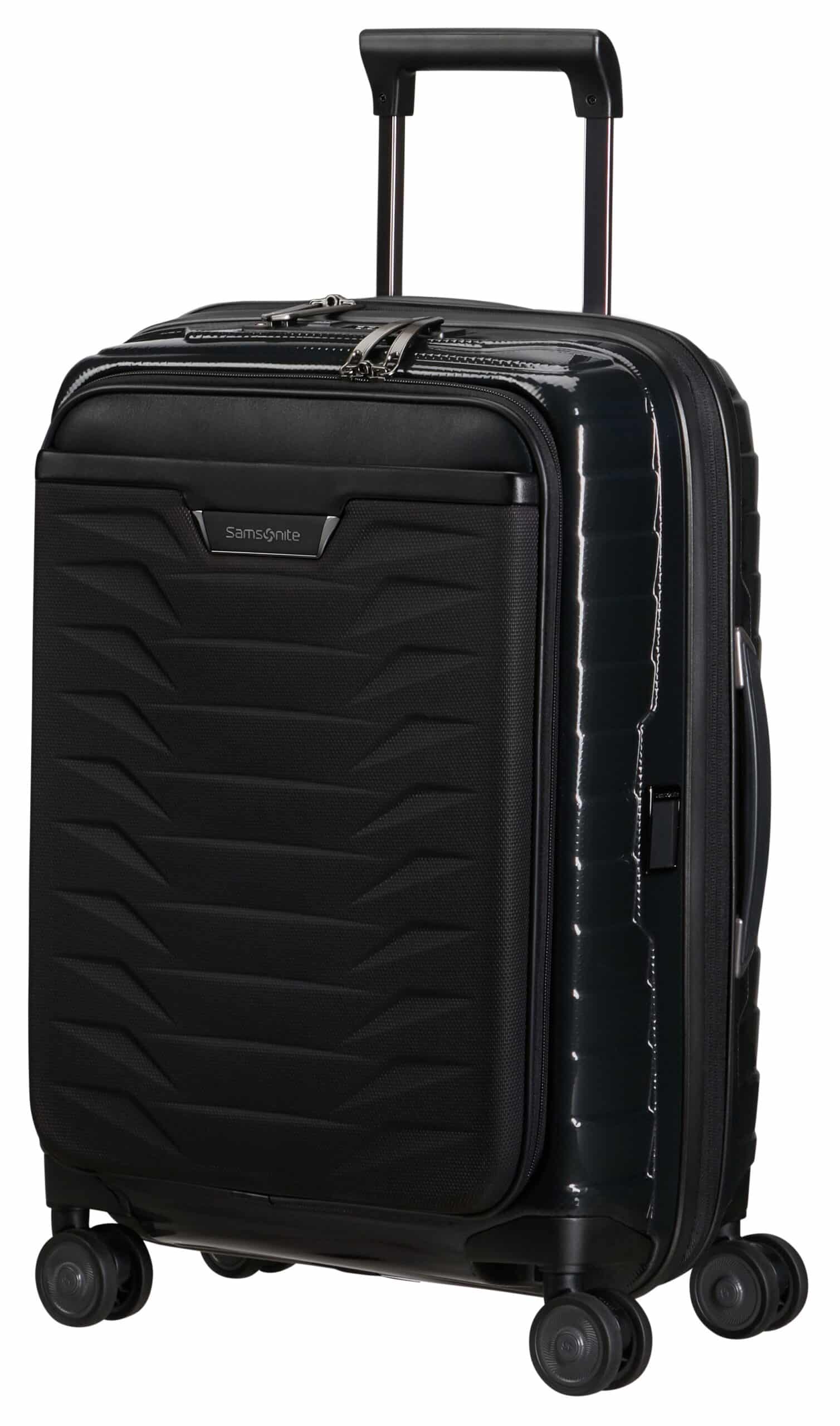 Samsonite Hartschalen-Trolley "PROXIS 55 EXP easy access" 42 l 4 Rollen Handgepäck Hartschalenkoffer Volumenerweiterung Laptopfach