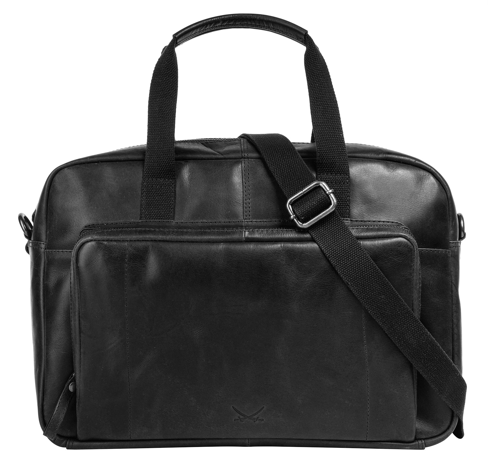 Sansibar Aktentasche "Businessbag Black" echt Leder