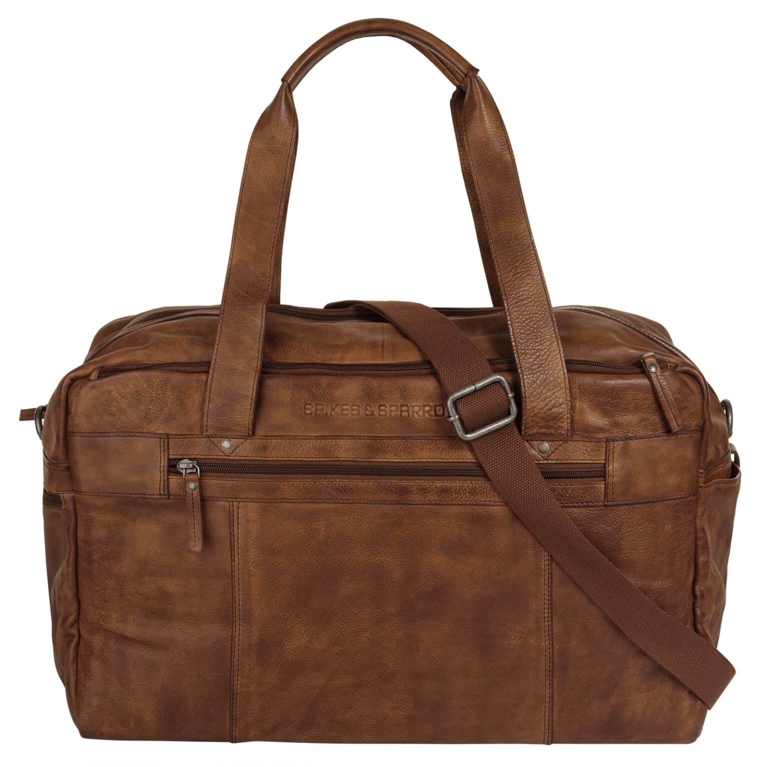Spikes & Sparrow Reisetasche "WEEKENDER" echt Leder