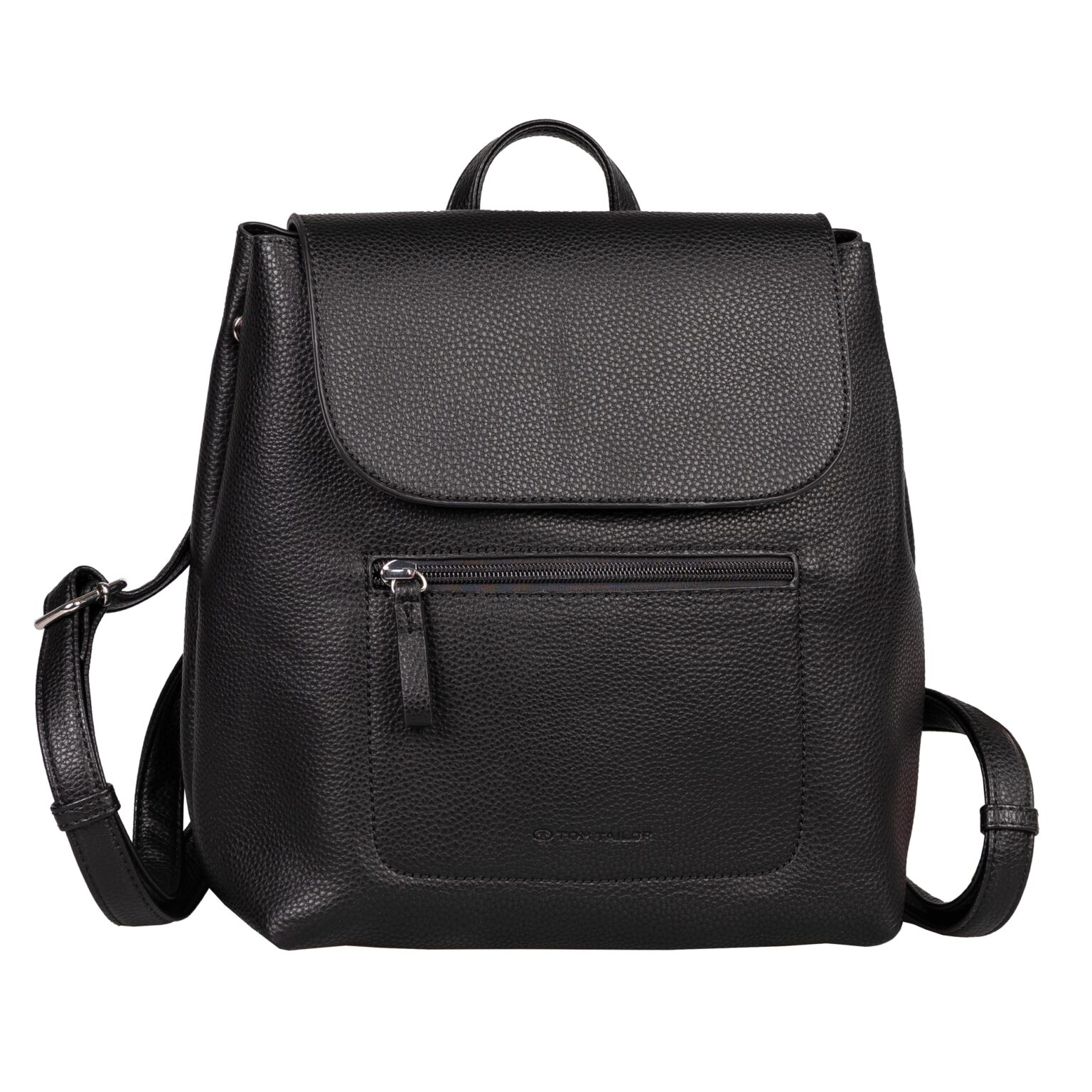 TOM TAILOR Rucksack "Elis" aus weich gekörntem Lederimitat auffällige Ziernaht und feinem Logo
