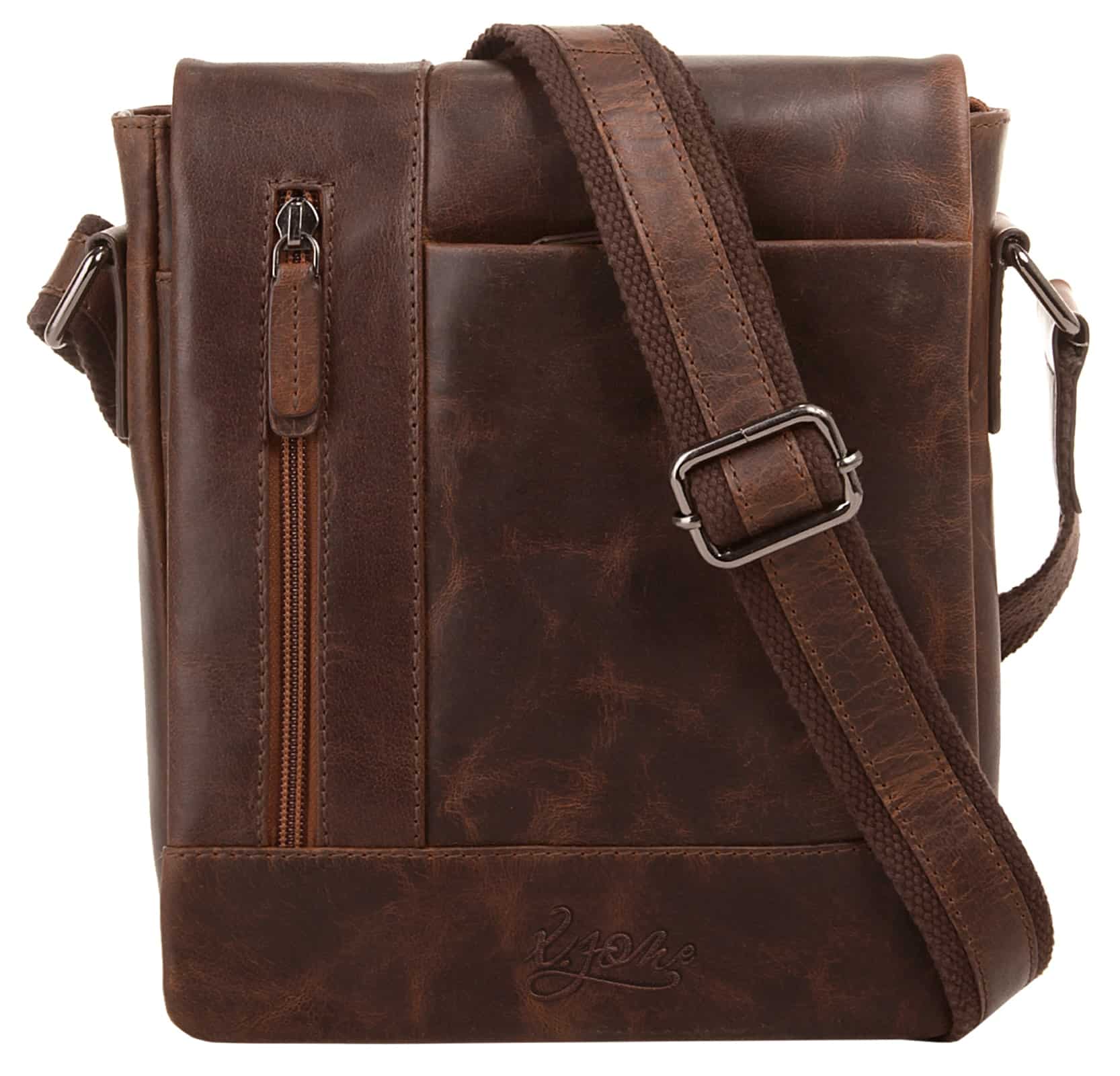 X-Zone Umhängetasche echt Leder